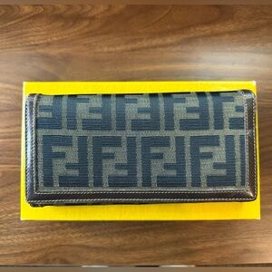Fendi Zucca Long Wallet